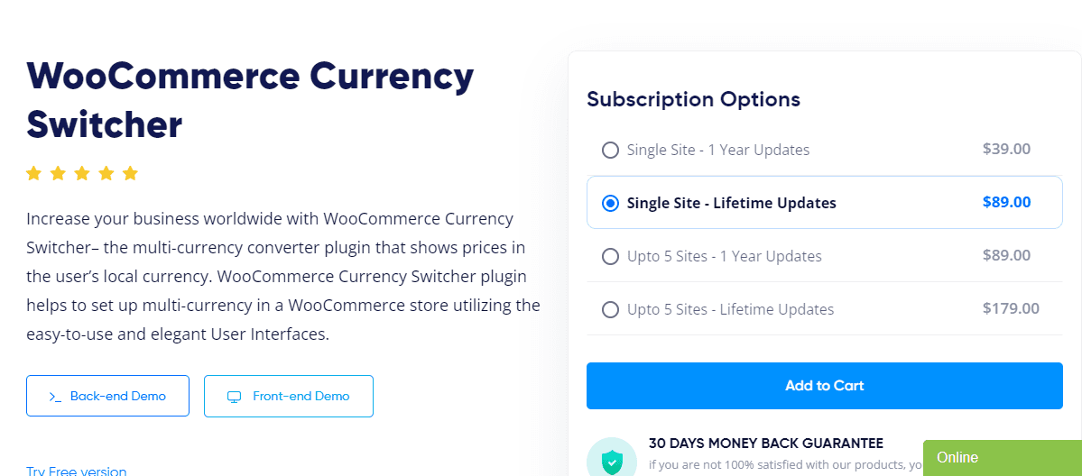 WooCommerce Currency Switcher