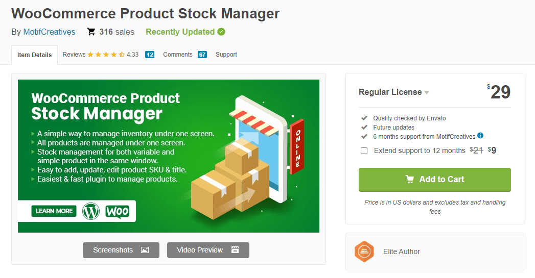 WooCommerce Stock Manager