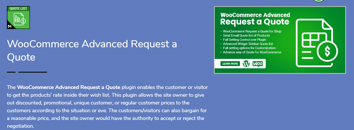 WooCommerce Request a Quote