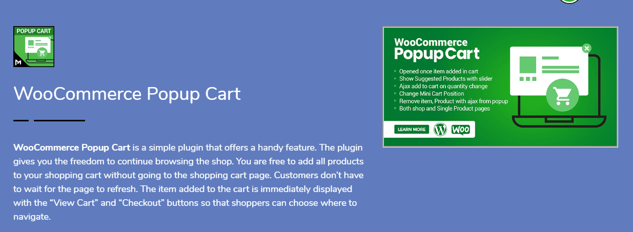 WooCommerce Popup Cart